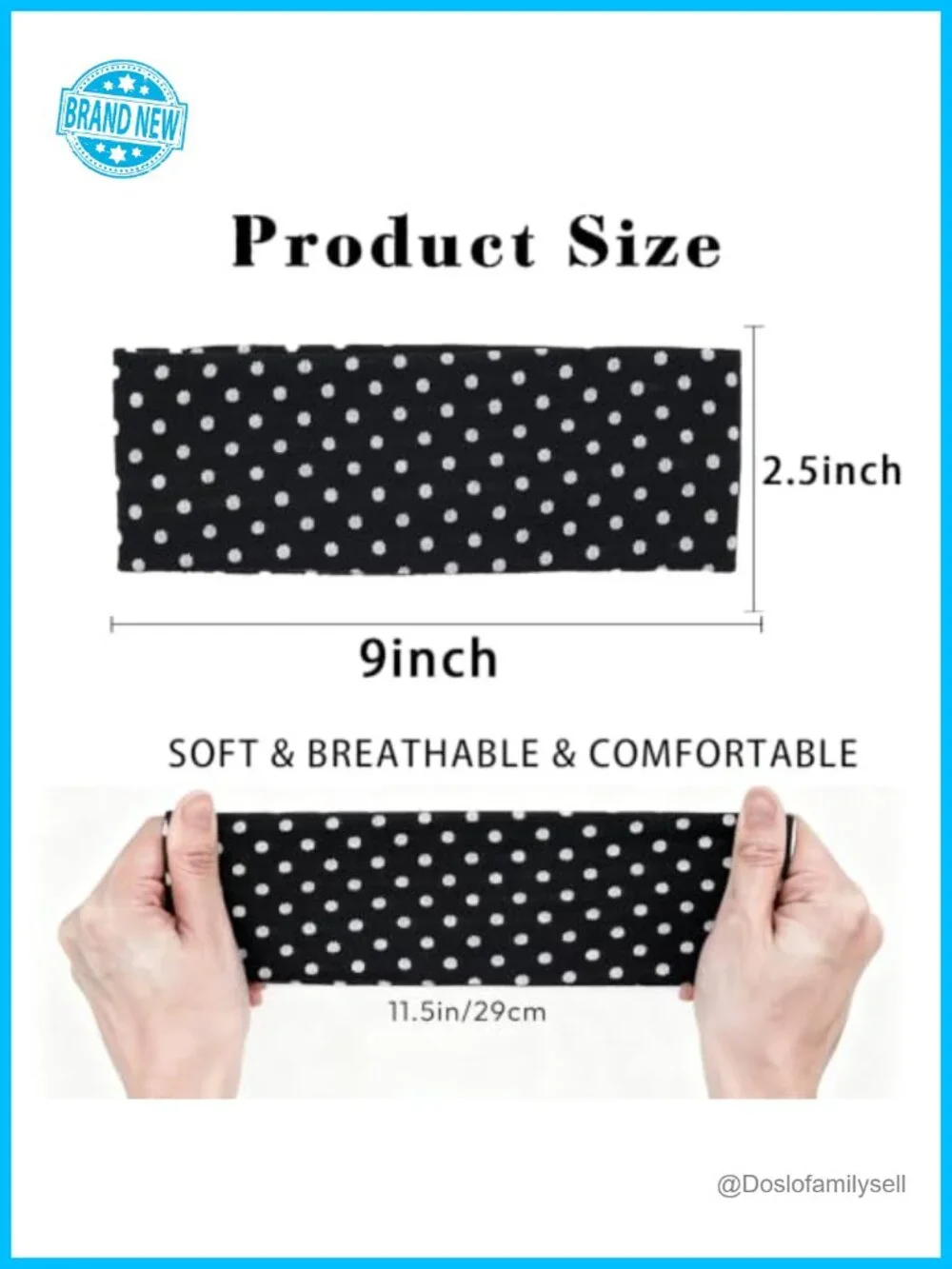 Cute Y2K Style Elastic Wide Headband 5 Pack Non Slip for Workout Yoga Hair